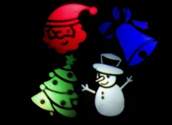 Batteriebetriebene LED-Kerze mit Projektor