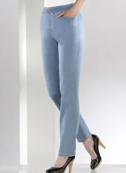 Bauchweg-Jeans in Schlupfform