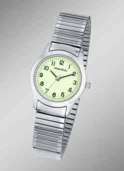 Bei Nacht leuchtende Para-Quartz-Damenuhr