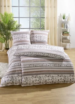 Beidseitig bedruckte Bettwäsche-Garnitur von Janine