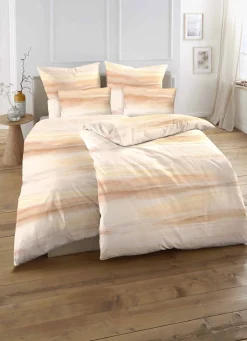 Beidseitig bedruckte Bettwäsche-Garnitur