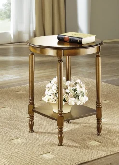 Beistelltisch mit gedrechselten Beinen