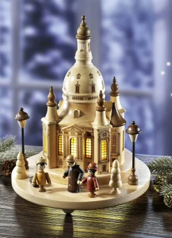 Beleuchtete Dresdner Frauenkirche