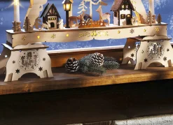 Beleuchteter Lichterbogen / Schwibbogen-Podeste