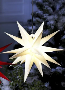 Beleuchteter Weihnachtsstern mit Timer