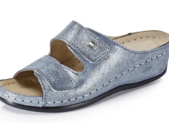 Bequeme Damen-Pantoletten, Weite G, mit Klettverschluss