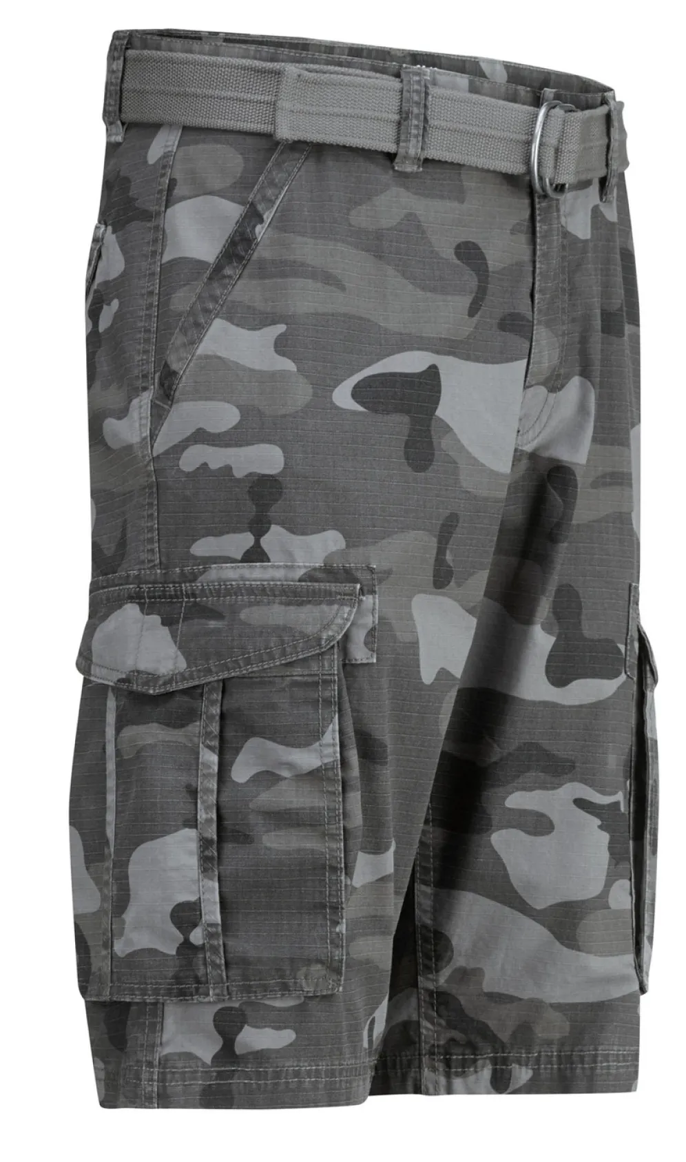 Bermudas mit Gürtel und Cargotaschen in 2 Farben