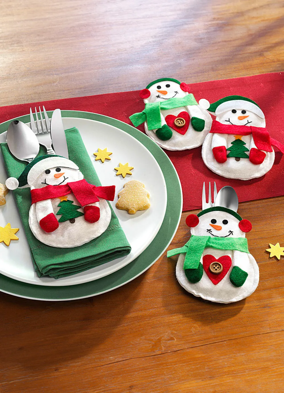 Bestecktaschen, 4er-Set