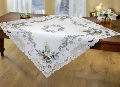 Bestickte Tisch- und Raumdekoration