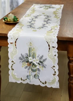 Bestickte Tisch- und Raumdekoration