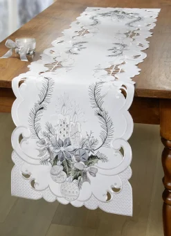 Bestickte Tisch- und Raumdekoration