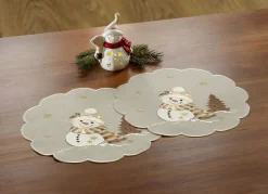 Bestickte Tisch- und Raumdekoration