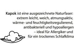 Bettwarenprogramm von Irisette mit Kapok-Fasern