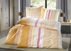 Bettwäsche-Garnitur aus 100% Baumwolle