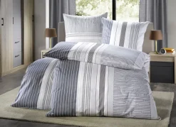 Bettwäsche-Garnitur aus 100% Baumwolle