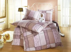 Bettwäsche-Garnitur in 2 hochwertigen, bügelleichten Qualitäten