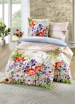 Bettwäsche-Garnitur mit Wende-Kissenbezug