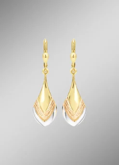 Bezaubernde Ohrringe in Tricolor