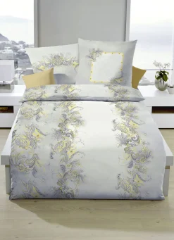 Bügelleichte Bettwäsche-Garnitur mit Reißverschluss