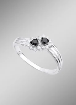 Bildschöner Damenring mit 16 Diamanten