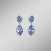Blauer Glanz – Strahlende Ohrstecker mit Swarovski-Kristalle