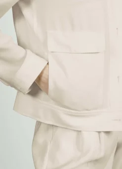 Blazer in Leinen-Optik