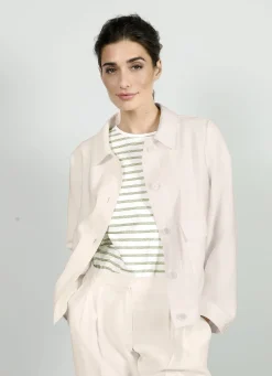 Blazer in Leinen-Optik