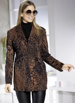 Blazer mit elegant verdeckter Druckerleiste