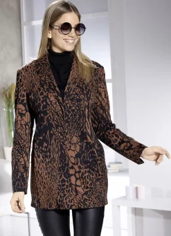 Blazer mit elegant verdeckter Druckerleiste