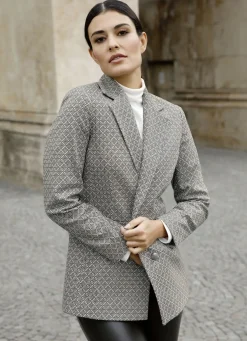 Blazer mit grafischem Dessin