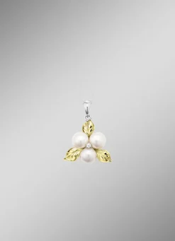 Blühende Schönheit: Anhänger mit Muschelkernperlen