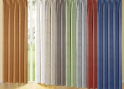 Blickdichter Verdunkelungsschal mit Kräuselband