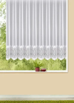 Blumenfenster-Store mit Universalschienenband