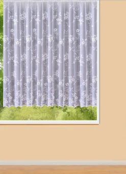 Blumenfenster-Store mit Universalschienenband