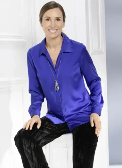 Bluse mit aparter Kragenlösung