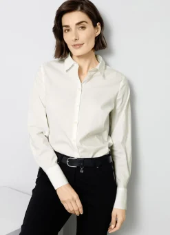 Bluse mit Hemdkragen