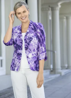 Blusenblazer mit modischem Reverskragen