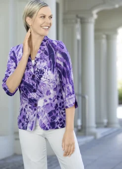 Blusenblazer mit modischem Reverskragen