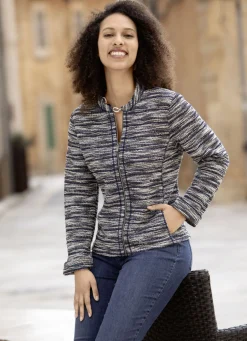 Blusenjacke aus Bouclé