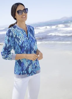 Blusenjacke mit Glanzgarn