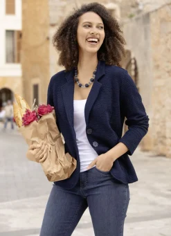 Blusenjacke mit Knopfleiste