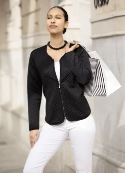 Blusenjacke mit Reißverschlussleiste