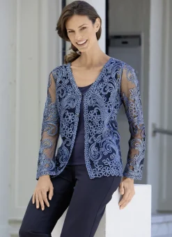 Blusenjacke mit Schmuckknöpfen