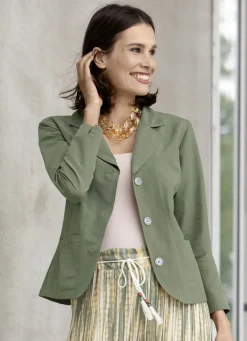 Blusenjacke mit Schulterpolster