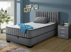 Boxspringbett mit Wendematratze und Bettkasten