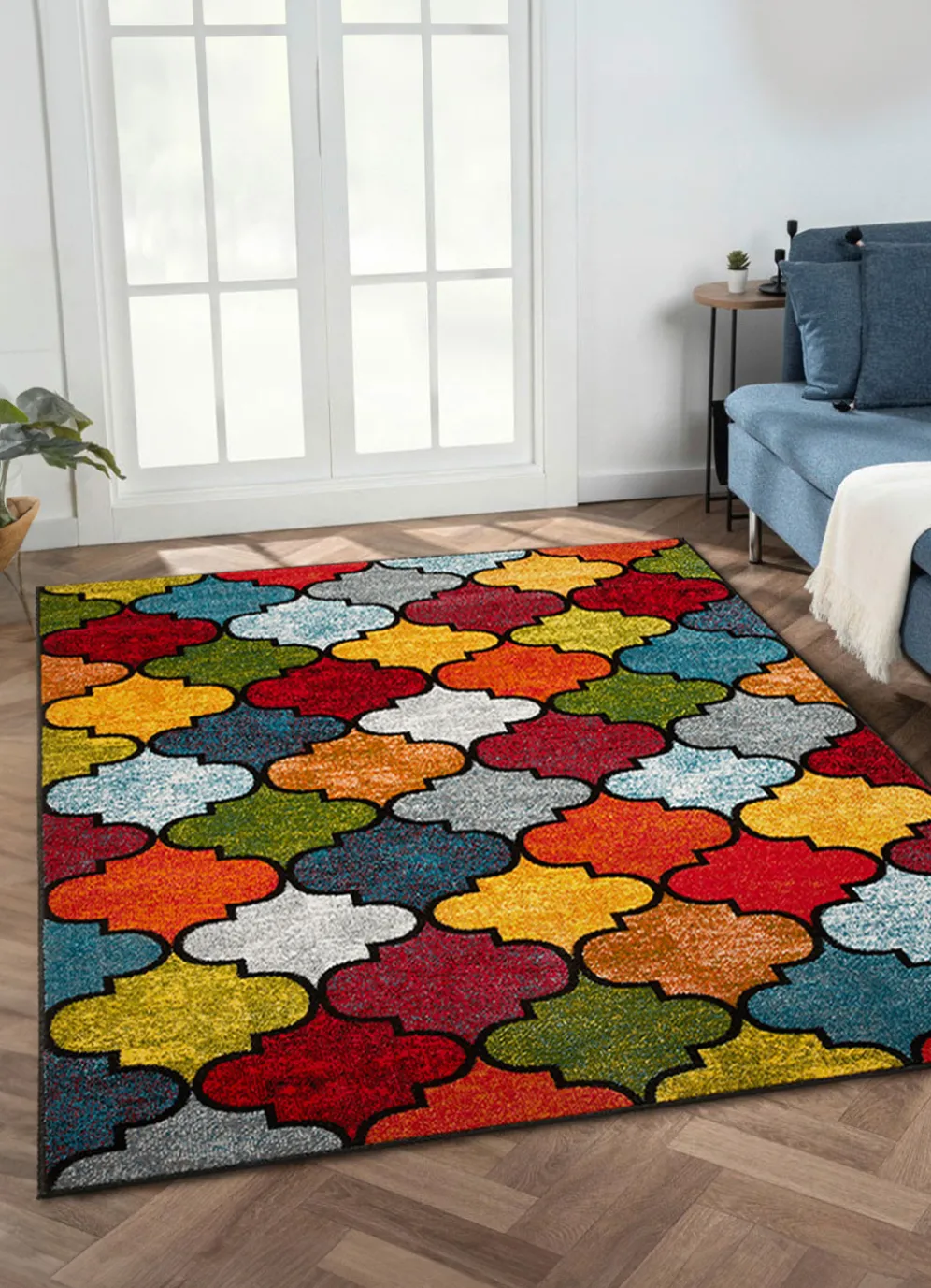 Brücken und Teppiche mit abstraktem Muster