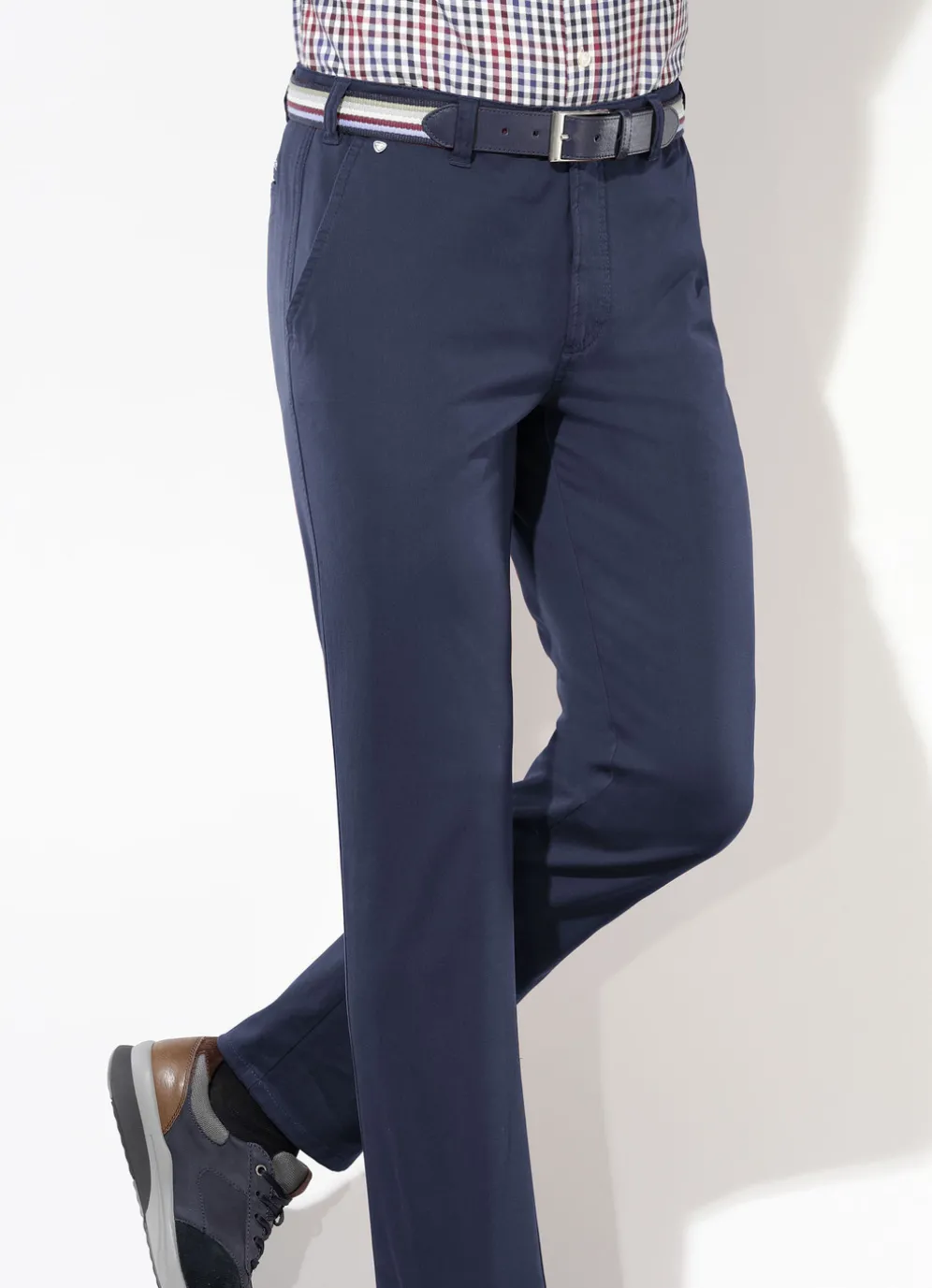 Brühl-Hose mit Gürtel in 3 Farben