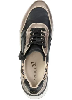 Caprice, trendige Damen-Sneaker, Weite G, mit herausnehmbarem Lederfußbett
