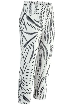 Caprihose mit angeschnittenem Bund