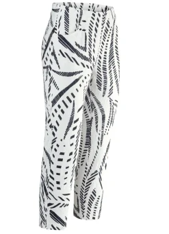 Caprihose mit angeschnittenem Bund